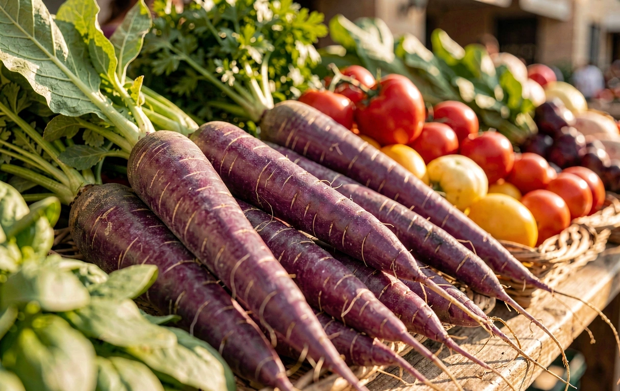 Ingredientes frescos de temporada
